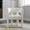 Contemporary Designed Fabric Upholstered Accent Chair Dining Chair For Living Room, Bedroom, Dining Room (Set of 2) - Beige - Image 10