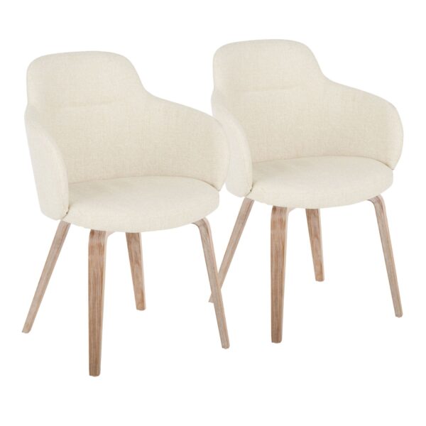 Boyne - Contemporary Dining / Chair (Set of 2) - Whitewashed / Cream