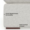 Jasmine - Right Arm Sofa Module - Gray - Image 10