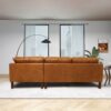 Juno - Sectional Right Waxy Sofa - Cognac - Image 9