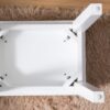 Vanity Stool, Makeup Bench Dressing Stool With Cushion And Solid Legs - White - Image 4