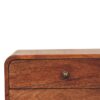 2 Drawer Floating Bedside Table - Caramel - Image 8