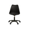 Pp With Wheels Adjustable Height Office Chair For Study, Modern Armless Swivel Plastic Chair For Living Room - Black - Image 7
