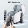 Bosscare - 3D Shiatsu Recline Massage Zero Gravity Full Body Chair With Waist Heating - White / Gray - Image 7