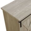 Farmhouse Sliding X Barn Door 58" TV Stand For 65" TVs - Stone Gray - Image 4