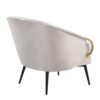 Claire - Contemporary / Glam Chair - Black / Silver - Image 3