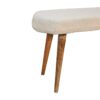Boucle Nordic Bench - Cream - Image 6