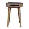 Velvet Tray Style Footstool - Black - Image 8