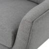 Fabric Club Chair With Rubberwood Legs - Gray - Image 13
