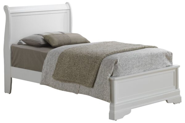 Twin Bed Charming Traditional - White