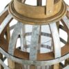 Decorative Lantern With Handle, Wooden Lantern For Indoor Outdoor, Home Garden Wedding - Silver - Image 13