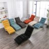 Linen Massage Chaise Lounge Indoor With Remote Control, Ergonomic Electric Massage Lounger - Beige - Image 24