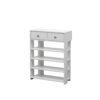 Storage Rack Storage Organiser In The Entryway Economical Home Shoe Rack Multi-Layer Shoe Cabinet, Bring 2 Drawers, Very Suitable For Entrance Hallway - White - Image 8