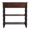 Turned Legs Side Table - Brown - Image 4