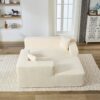 Chenille Compressible Sofa - Beige - Image 3