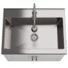 Hennessy - Deluxe Laundry Cabinet & Faucet And Stainless Steel Sink - White - Image 7