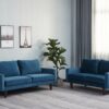 Luxurious Comfort Stationary Loveseat - Space Blue - Image 7