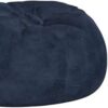 Comfortable High Density Shredded Foam Bean Bag Chair With Removable Microsuede Cover - Midnight Blue - Image 6