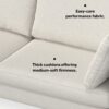 Ava - Mid Century Sofa - Cream - Image 13