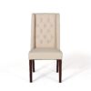 Sophisticated Tufted Dining Chairs (Set of 2) With High Back And Birch Wood Legs - Beige - Image 7