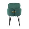 Dahlia - Contemporary Dining Chair (Set of 2) - Black / Green - Image 5