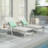Oxton - Chaise Lounge Stylish Outdoor Seating - White - Image 2