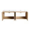 Original 60" Wall Mounted Bathroom Vanity With Double Resin Sink And Soft Closing Doors Plywood - Oak - Image 13