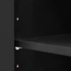 Wall Unit Entertainment Center With Bookshelves For TVs Up To 80", Modern TV Stand Media Console With Cabinets, Tempered Glass Doors And Adjustable Shelves For Living Room - Black - Image 19