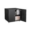 Office Furniture Copier Cabinet, 2 Door Steel Copier Stand, Mobile Pedestal File Printer Stand - Black - Image 5