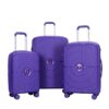 Expandable Hardshell Suitcase Double Spinner Wheels Pp Luggage Sets Lightweight Durable Suitcase With Tsa Lock, 3 Piece Set (20/24/28) - Purple - Image 2