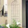 4 Pack Metal Garden Trellis Rustproof For Climbing Plants Outdoor Flower Support - Cream White - Image 9