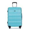 Expandable 3 Piece Luggage Sets Pc Lightweight & Durable Suitcase With Two Hooks, Spinner Wheels, Tsa Lock, (21/25/29) - Aqua Blue - Image 15