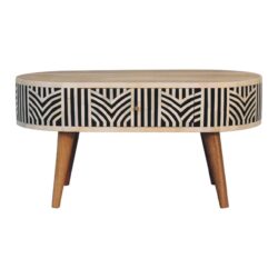 Inlay - Edessa Bone Coffee Table - Oak