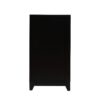 TV Stand For TVs Up To 65", Modern Entertainment Center Media Console Cabinet With 2 Spacious Storage Space, Solid Wood Legs For Living Room - Black - Image 10