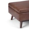 Owen - Coffee Table Storage Ottoman - Distressed Saddle Brown - Image 7