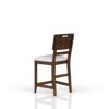 Casual Counter Stool Contrasting Upholstered Seat (Set of 2) - Brown - Image 4