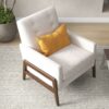Cole - Comfortable Lounge Chair - Beige - Image 13