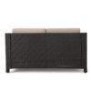 Puerta - Loveseat Outdoor Seating With Water Resistant Cushions - Dark Brown - Image 11