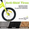 Kids Bike, 16" Kids' Bicycle With Training Wheels For Boys Age 4-7 Years - Yellow - Image 4