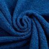 Modern Floor Sofa With 2 Pillows, Convertible Teddy Fabric Foam Filled Sleeper Sofa Bed, Full Size Folding Mattress For Living Room Guest Bed, Playroom, No Assembly Required - Blue - Image 12