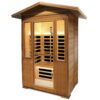 Outdoor DoubleCedar Far Infrared Sauna Room - Natural - Image 2