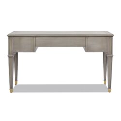 Dauphin - 3 Drawer Executive Desk - Gray Cashmere