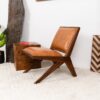 Colin - Lounge Chair - Brown / Tan - Image 8