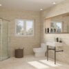 24" Ceramic Console Bathroom Sink With Overflow Basin & Legs - White - Image 8