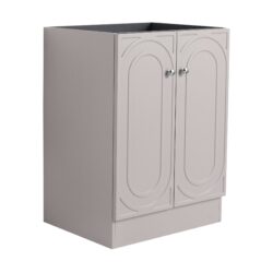 Contemporary Freestanding Bathroom Vanity With 2 Soft Close Cabinet Doors, Excluding Sink - Khaki
