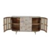 TV Console With Cane Doors - Multicolor - Image 4