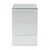 Modern Tempered Glass TV Stand With Shelf And Open Back Design - Clear - Image 8