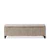 Glouster - Contemporary Storage Ottoman V2 With Upholstered Fabric - Sand - Image 14