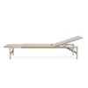 Hargrove - Outdoor Patio Aluminun Chaise Lounge, Outdoor Mesh Seat - Natural / Silver - Image 9