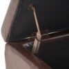 Elegant Storage Ottoman Bench With Birch Legs - Brown - Image 15